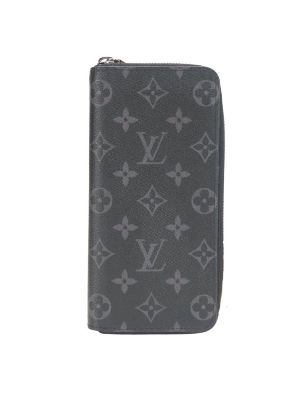 Louis Vuitton Long Wallet Zippy Vertical Monogram Eclipse Black